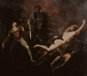 Johann Heinrich Fuseli Theodore Meets in the Wood the Spectre of His Ancestor Guido Cavalcanti oil painting reproduction